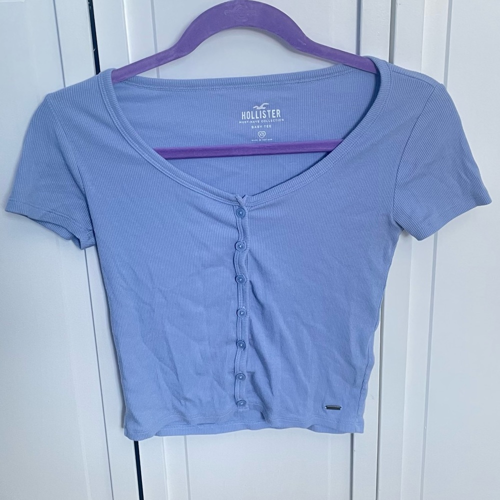 Baby blue top